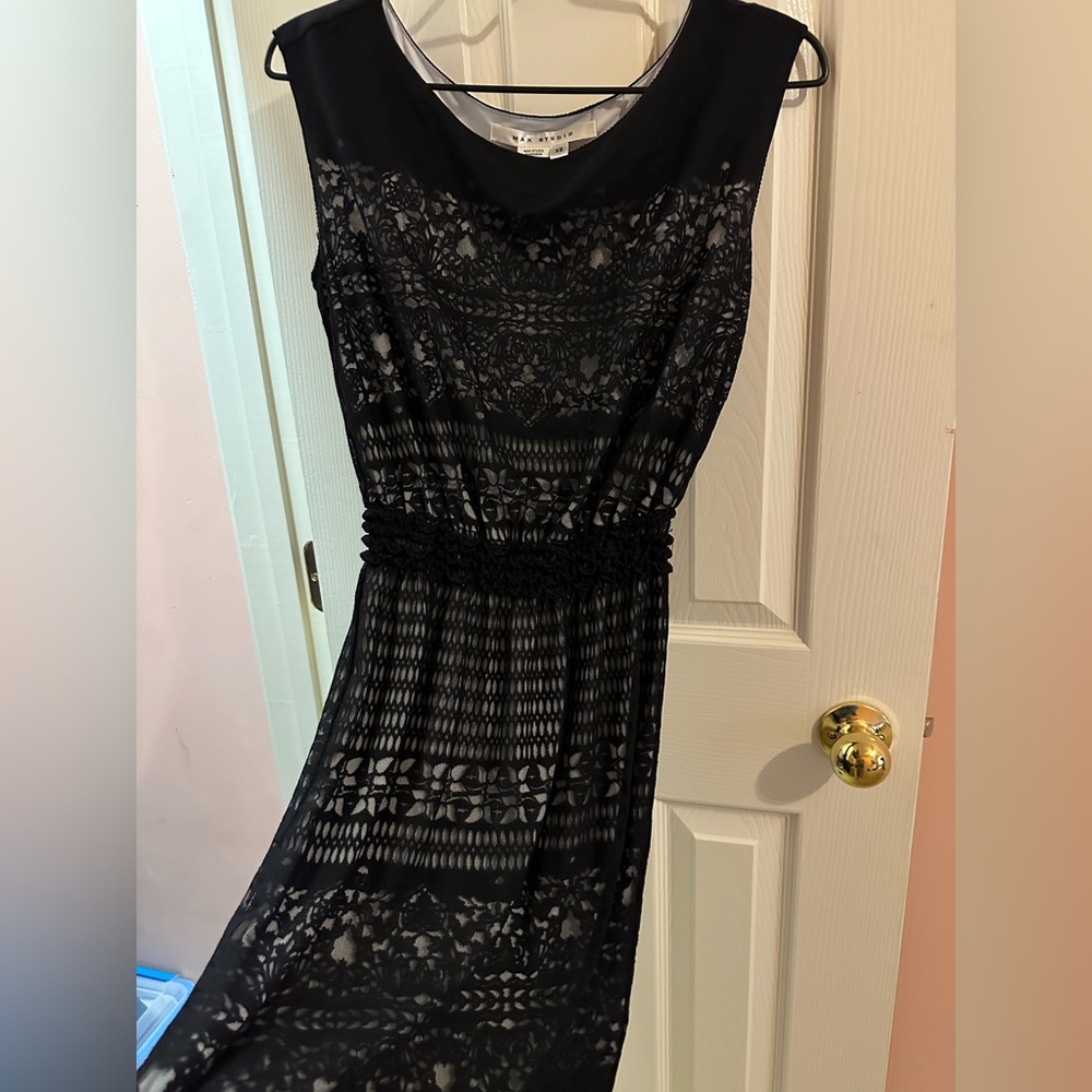 Max Studio Black Lace Dress XS